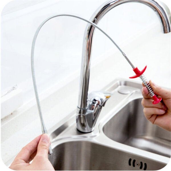 60CM Sewer Dredger Spring Pipe Dredging Tool Household Hair Cleaner Drain Clog Remover Cleaning Tools Household For Kitchen Sink Kitchen Gadgets - Image 10