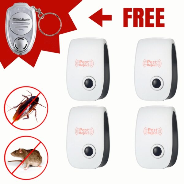 Electronic Ultrasonic Healthy Rechargeble Anti Mosquito Insect Pest Reject Mouse Repellent Repeller Practical Home EUUS Plug - Image 3