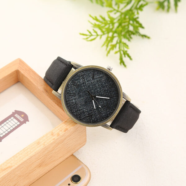 Women's Casual Denim Belt Quartz Watch - Image 4