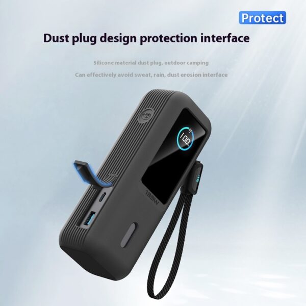 Power Bank Protecting Sleeve Scaling With Cable Phone Case