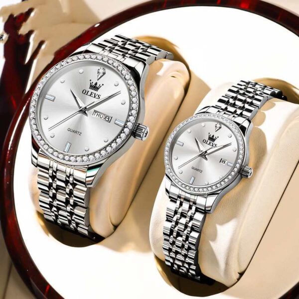 New Diamond-embedded Trendy Waterproof Watch - Image 8