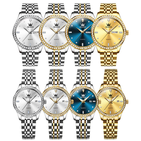 New Diamond-embedded Trendy Waterproof Watch - Image 6