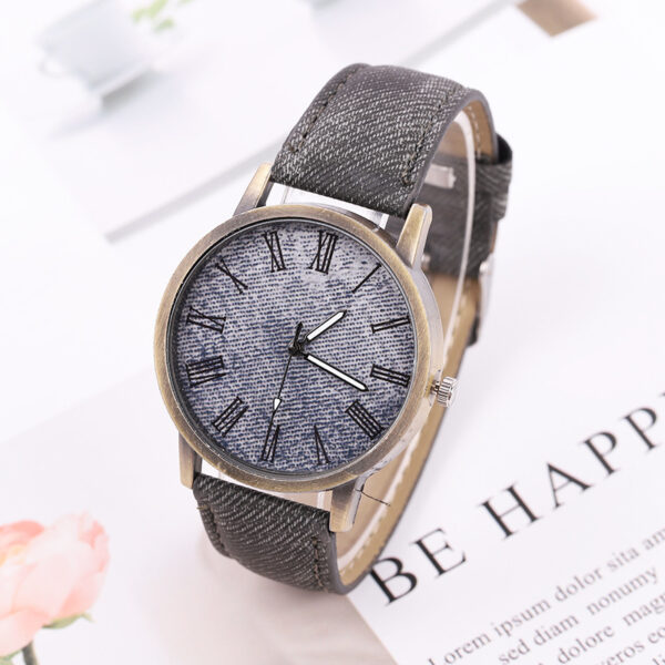 Women's Casual Denim Belt Quartz Watch - Image 2