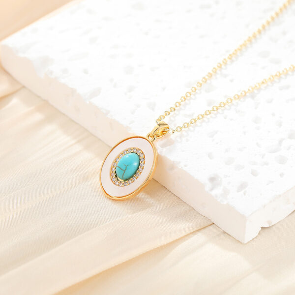 Fashion Simple Niche Oval Couple Necklace - Image 7