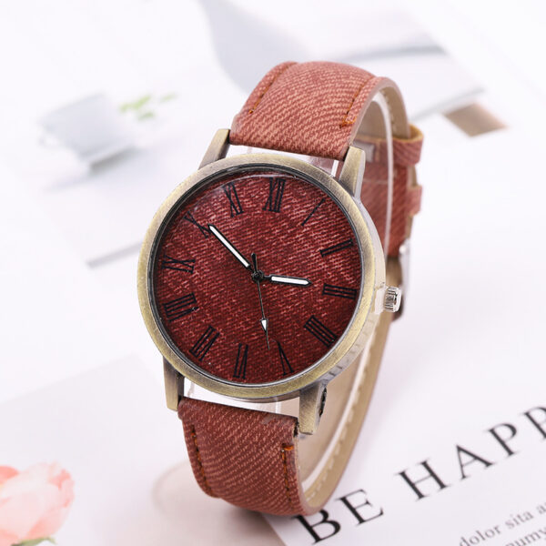 Women's Casual Denim Belt Quartz Watch - Image 9