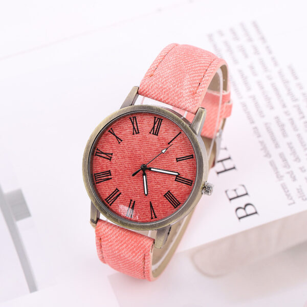 Women's Casual Denim Belt Quartz Watch - Image 5