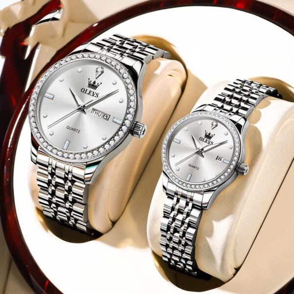 New Diamond-embedded Trendy Waterproof Watch - Image 5