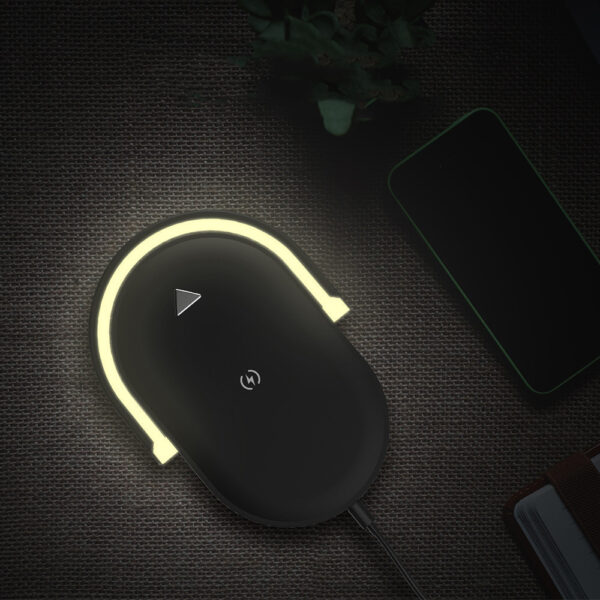 3 In 1 Foldable Wireless Charger Night Light Wireless Charging Station Stonego LED Reading Table Lamp 15W Fast Charging Light - Image 10