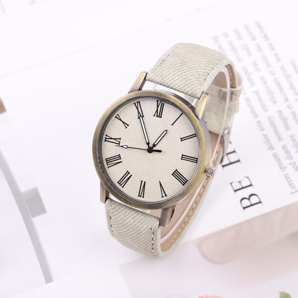 Women's Casual Denim Belt Quartz Watch - Image 8