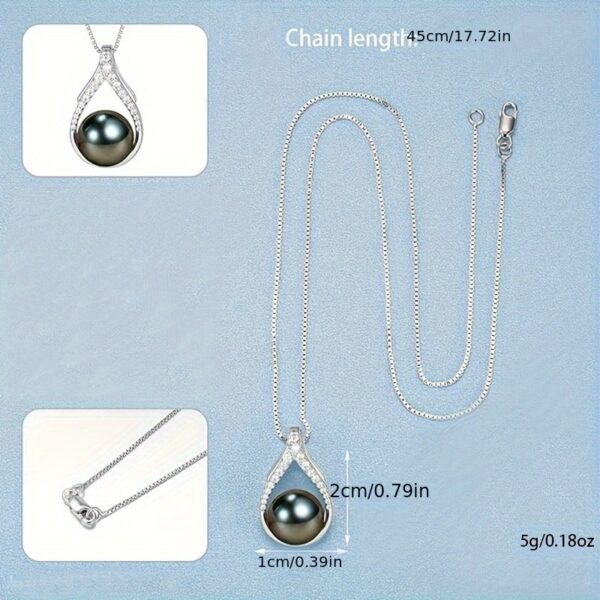 Tahitian Black Pearl Necklace - Image 3