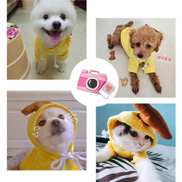 Cute Fruit Dog Clothes For Small Dogs Hoodies Winter Warm Fleece Pet Clothing Puppy Cat Costume Coat For French Chihuahua Outfit - Image 7