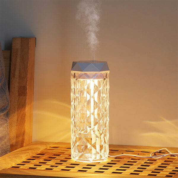 Crystal Lamp Air Humidifier Color Night Light Touch Lamp With Cool Mist Maker Fogger LED Atmosphere Room Decoration Home Decor Lights - Image 8