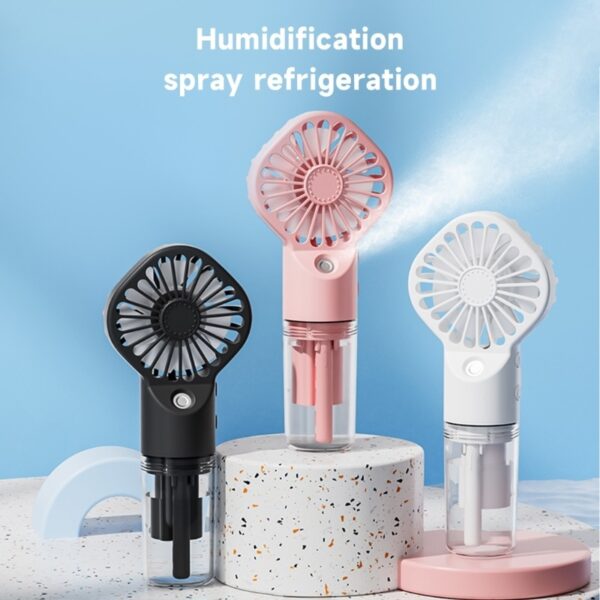 Strong Power Spray Humidification Small Mist Fan Humidification Usb Charging Portable Fan Icy And Refreshing Fan Water Supplement - Image 7